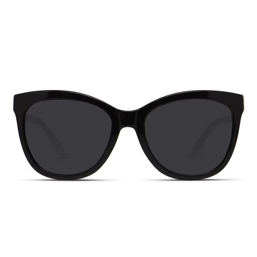 MUSE 21-000329 SHINY BLACK EYEGLASSES SUNGLASSES FRAMES 56-19-145